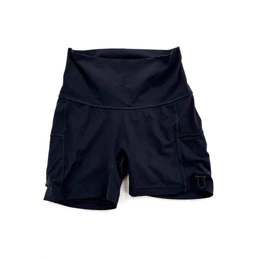 Gymshark Lifting Club Black High Waisted Legacy Ruched Shorts Womens Small B4A3Y